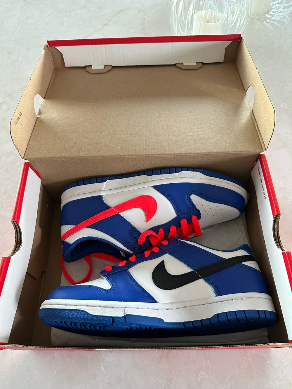 Nike Youth Crimson Blue Dunks